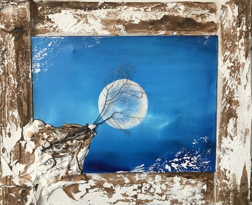 La Luna di Giorno 2 by Mauro Corvaglia, Painting for Sale on Singulart