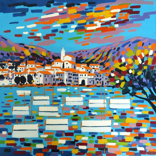 Collioure van Michaël Lefèvre, Schilderij te koop op Singulart