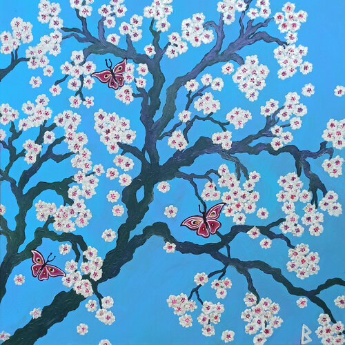 Spring in Kyoto - Japan by Berit Bredahl, Painting for Sale on Singulart