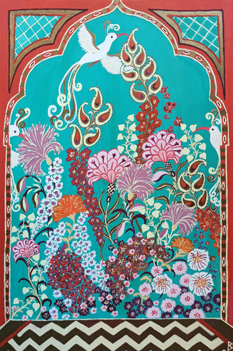 Indian Paradise Garden by Berit Bredahl, 회화 for Sale on Singulart