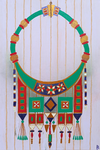 The Princess's favorite Necklace by Berit Bredahl, 회화 for Sale on Singulart