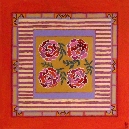 Four Roses von Berit Bredahl, Malerei kaufen auf Singulart