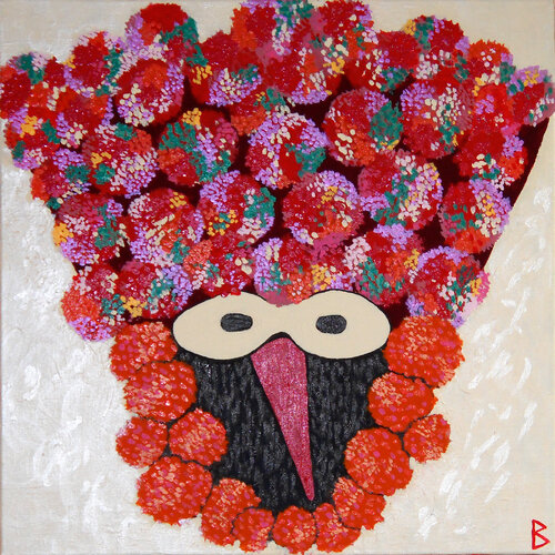 Bulgarian Carnival Mask by Berit Bredahl, Painting for Sale on Singulart