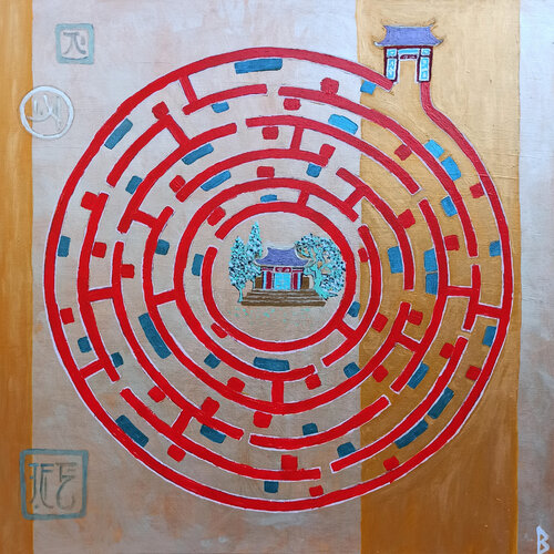 The Maze by Berit Bredahl, Painting for Sale on Singulart