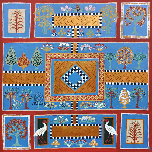 Blue Paradise Garden by Berit Bredahl, 회화 for Sale on Singulart