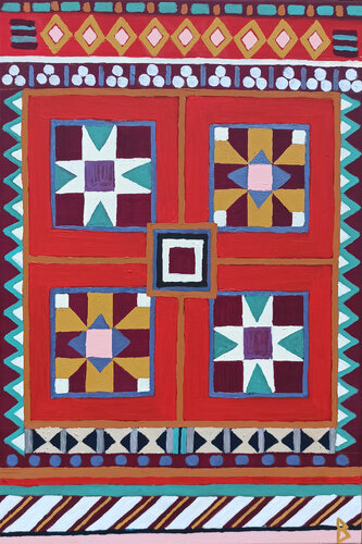 Ethnic Inspiration I di Berit Bredahl, Pittura in vendita su Singulart