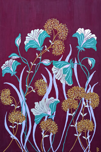 Rare Flowers by Berit Bredahl, Painting for Sale on Singulart
