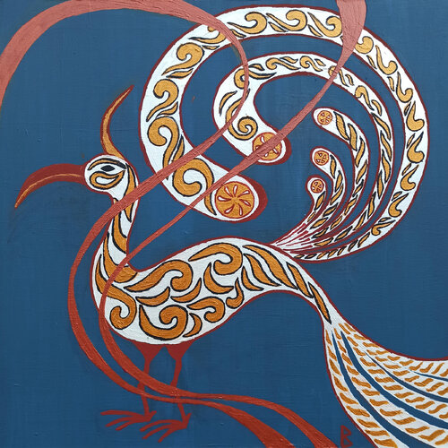 A very rare Bird by Berit Bredahl, 회화 for Sale on Singulart