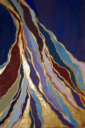 Rivers of Gold by Berit Bredahl, Painting for Sale on Singulart