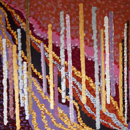 Sunrise over the River Ganges by Berit Bredahl, 회화 for Sale on Singulart