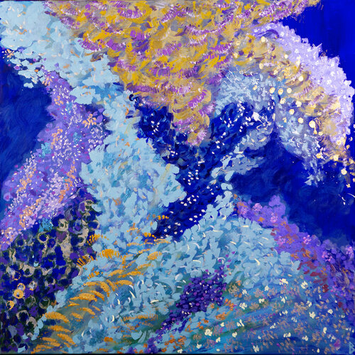 Night in the Enchanted Garden by Berit Bredahl, Painting for Sale on Singulart