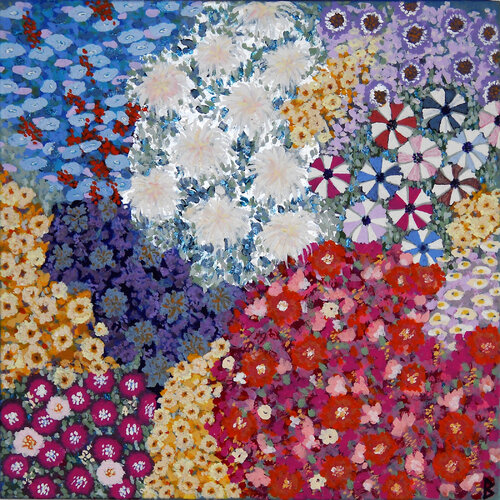 The Painter's Garden by Berit Bredahl, Painting for Sale on Singulart