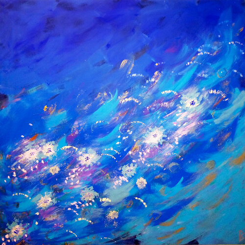 A windy Day on an Italian Lake by Berit Bredahl, Painting for Sale on Singulart