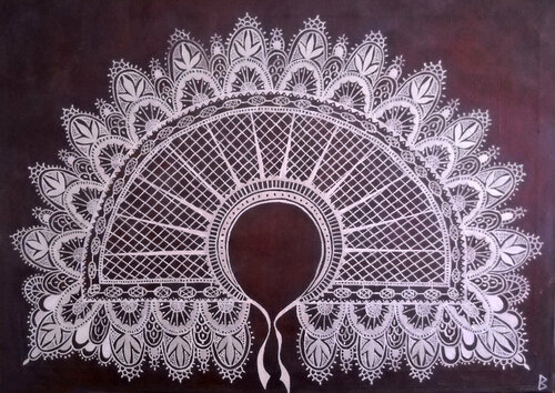 Baroque Collar by Berit Bredahl, 회화 for Sale on Singulart