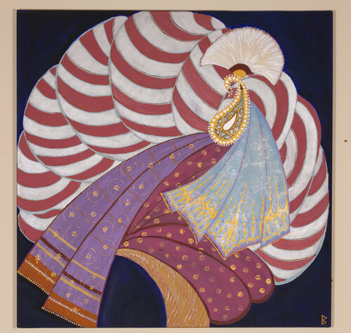 Turban I - India di Berit Bredahl, Pittura in vendita su Singulart