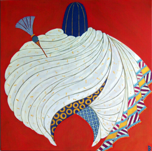 Turban I - Turkey di Berit Bredahl, Pittura in vendita su Singulart
