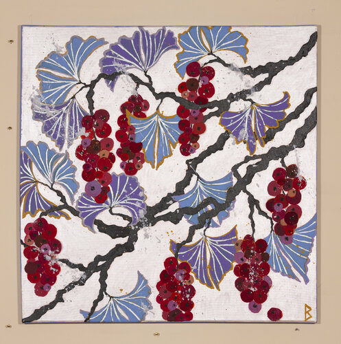 Red Berries by Berit Bredahl, Painting for Sale on Singulart