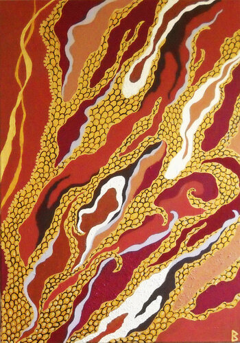 Dragon rising by Berit Bredahl, Painting for Sale on Singulart