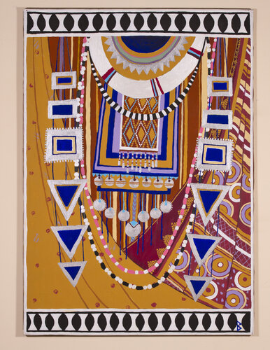 Masai Woman  YELLOW by Berit Bredahl, 회화 for Sale on Singulart