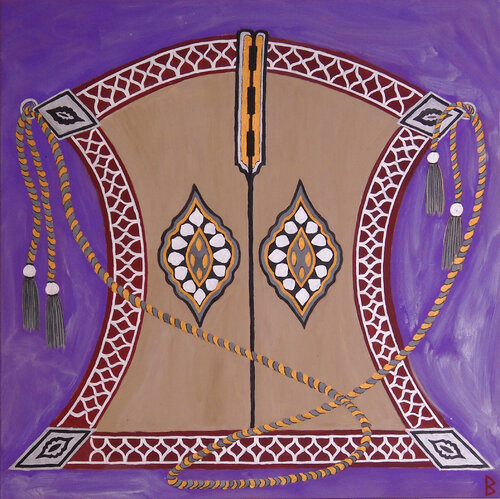 Ottoman Pouch II von Berit Bredahl, Malerei kaufen auf Singulart