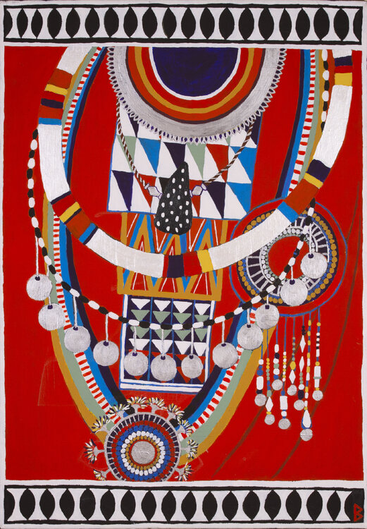 Masai Woman RED Berit Bredahl