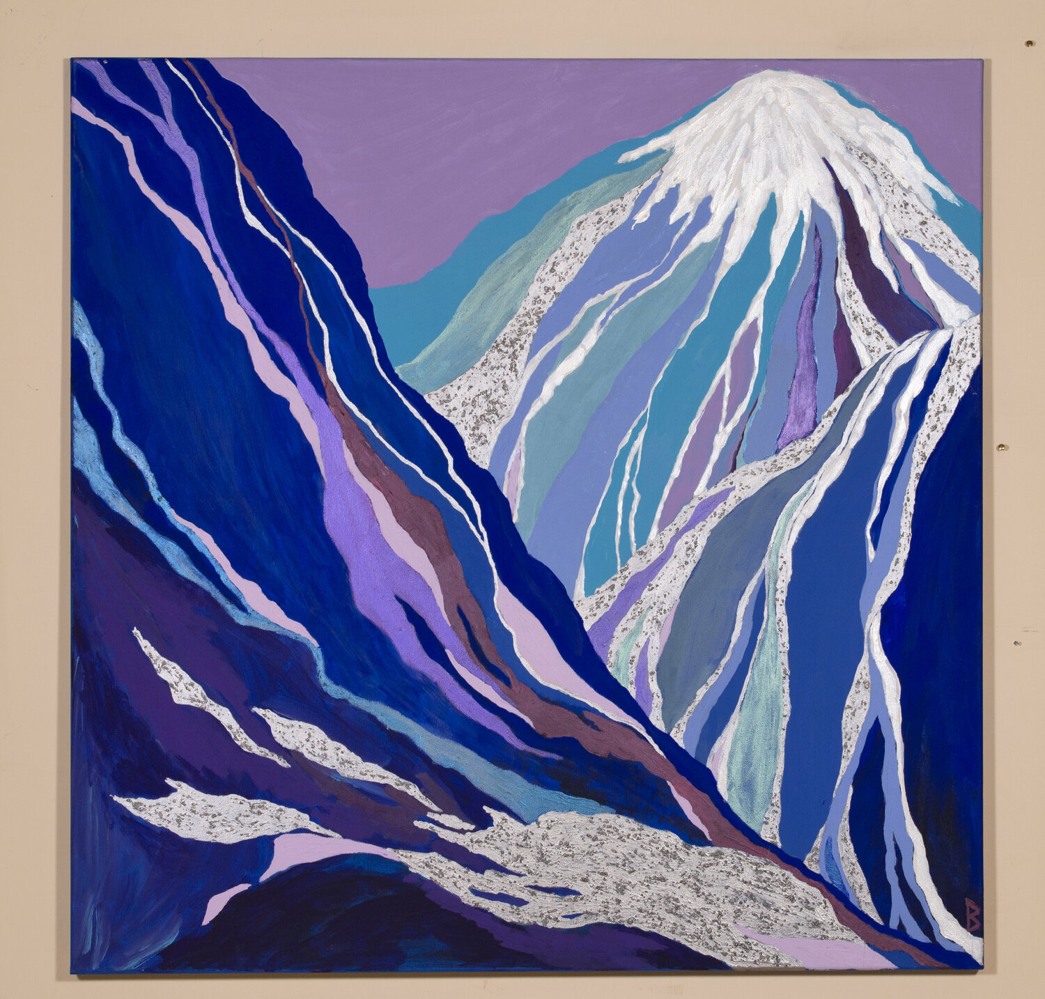 The last Snow melting in the Blue Mountains Berit Bredahl Originalgemälde zu verkaufen
