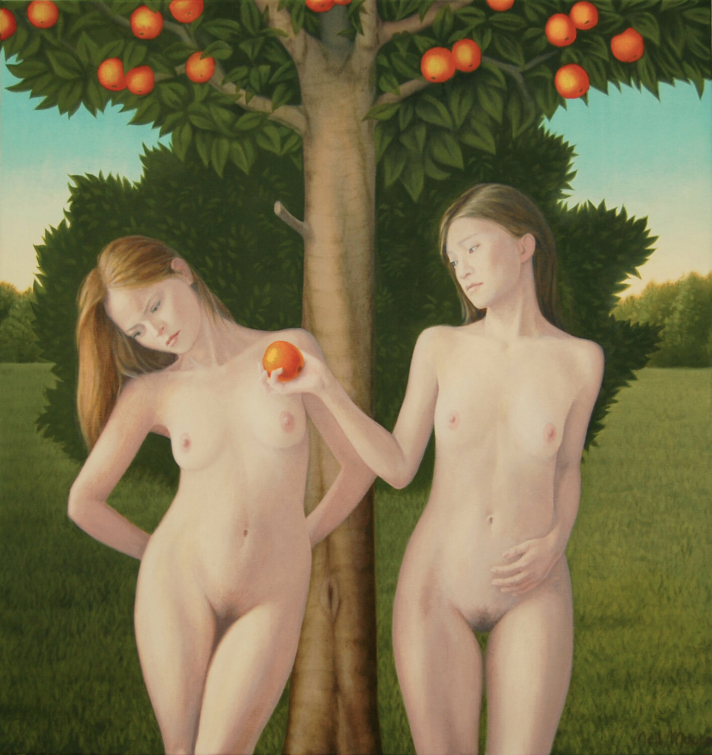 Forbidden Fruit Neil Moore Originalgemälde zu verkaufen
