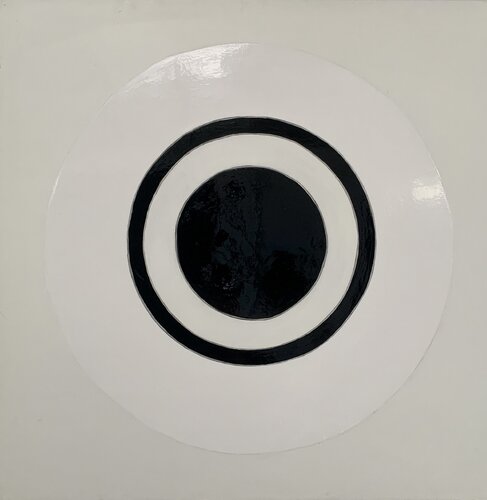 Noir Miroir - le Cercle  Noir et Blanc von Kardesch, Malerei kaufen auf Singulart