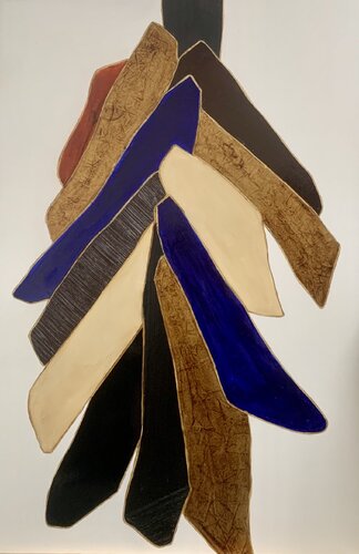 Equilibre Bleu 2535 van Kardesch, Schilderij te koop op Singulart