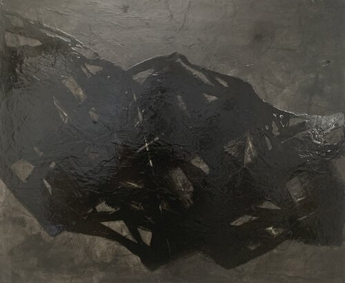 Noir Miroir Gris Désordre Nr 2 von Kardesch, Malerei kaufen auf Singulart