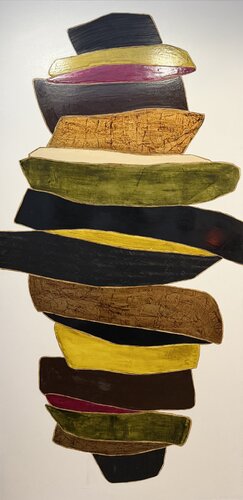 Equilibre Vert  2518 by Kardesch, Painting for Sale on Singulart