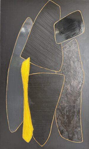 Equilibre Noir 2525 by Kardesch, 회화 for Sale on Singulart