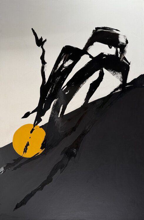 Noir miroir, jaune 2407 Kardesch