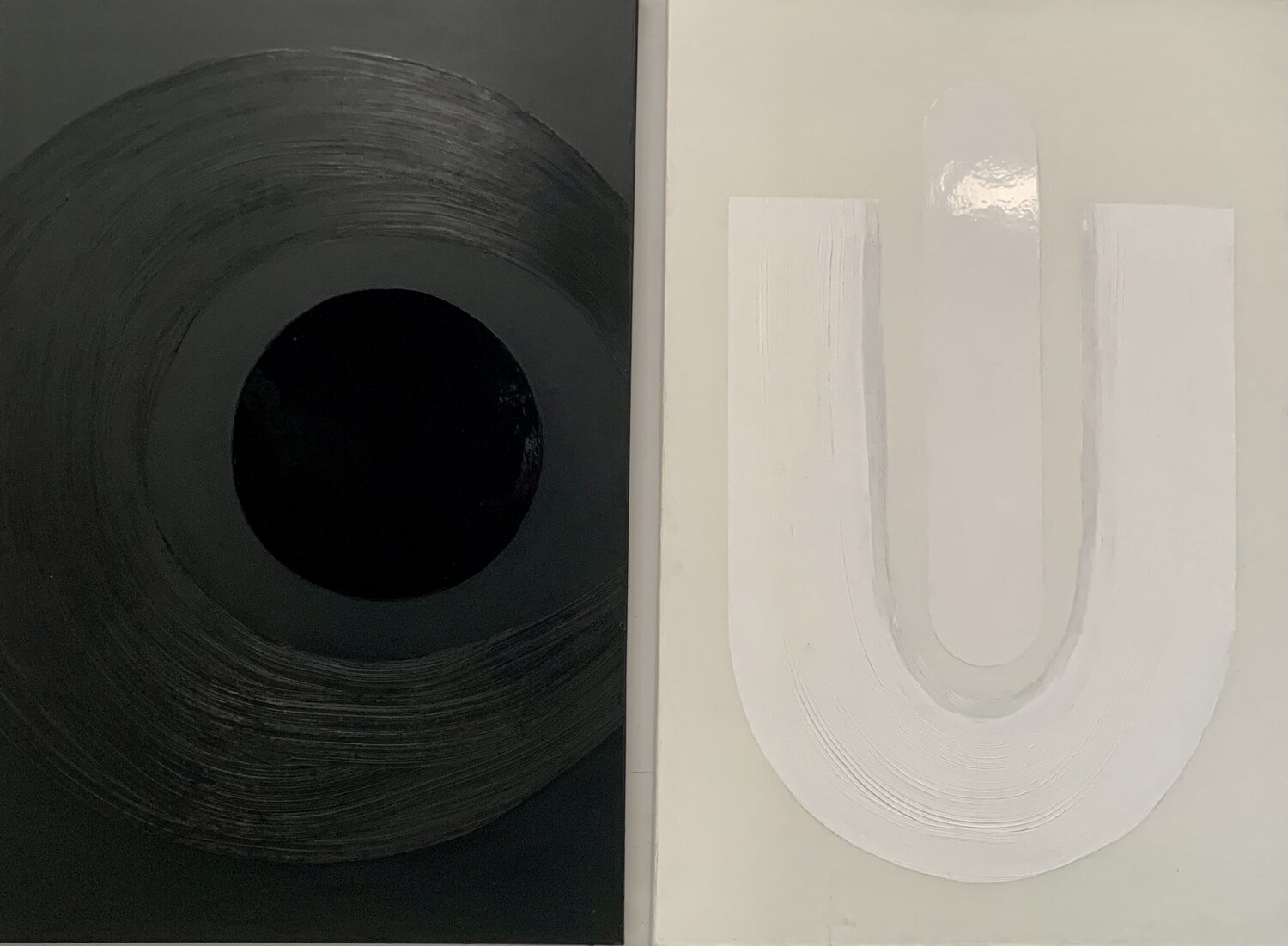 Monochrome YIN et YANG ( paire ) Kardesch
