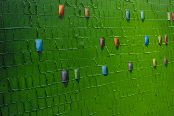 Serial Analog Pixels / 2021 / green / 120x120 / FCCV5 Danny Frede