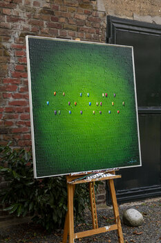 Serial Analog Pixels / 2021 / green / 120x120 / FCCV5 Danny Frede