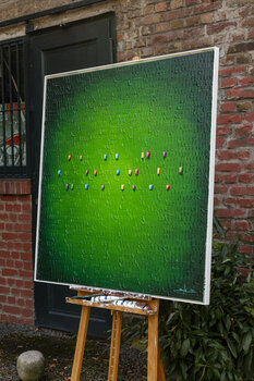 Serial Analog Pixels / 2021 / green / 120x120 / FCCV5 Danny Frede