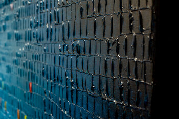 Analog Pixels / Serial Rectangles / 2020 / blue 5 / 180x110 Danny Frede