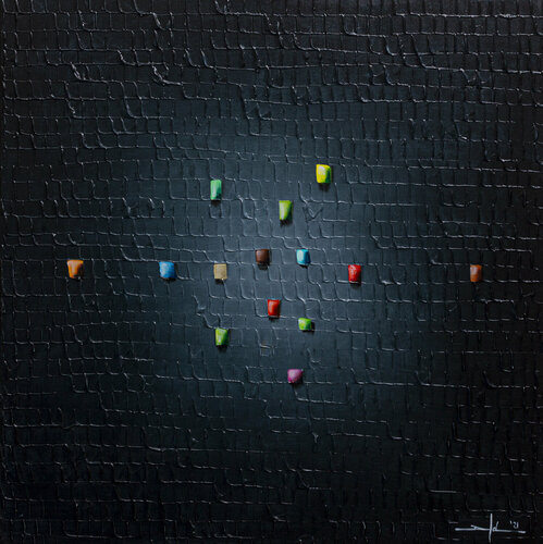 Serial Analog Pixels / 2021 / midgrey / 80x80 Danny Frede