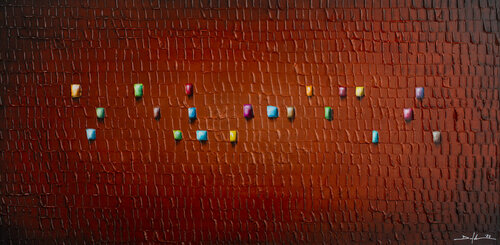Serial Rectangles / 2022 / sienna red B / 120 x 60 cm Danny Frede