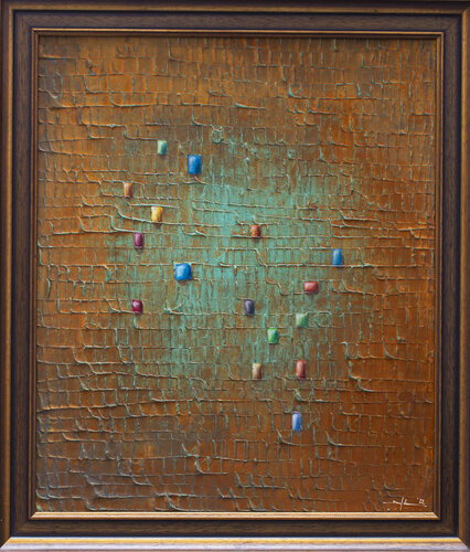 Serial Analog Pixels / Eskapismus 5 / rust / 4F5G2 by Danny Frede, Painting for Sale on Singulart