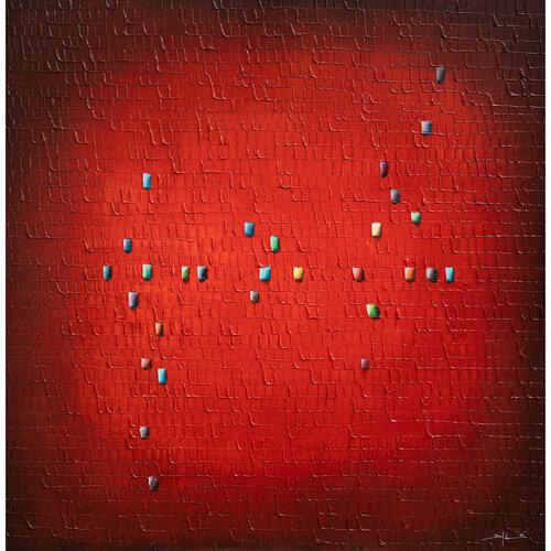 PIXELS / 2025 / red / 120x120 / JQCYY Danny Frede