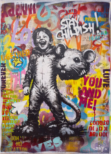 Rat Boy / GHDKX van Danny Frede, Schilderij te koop op Singulart