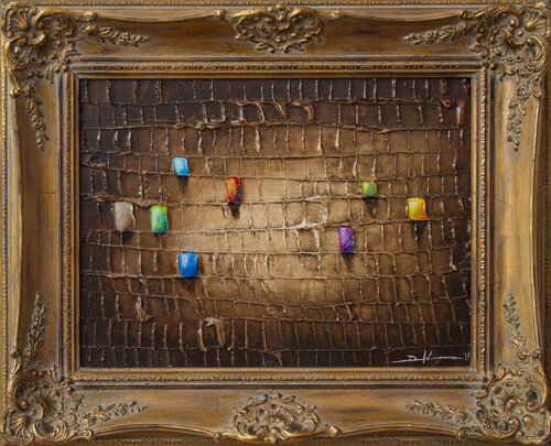 Serial Rectangles / 2019 / sienna di Danny Frede, Pittura in vendita su Singulart
