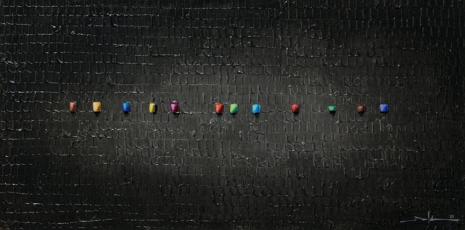 Serial Analog Pixels / 2021 / darkgrey / 120x60 Danny Frede