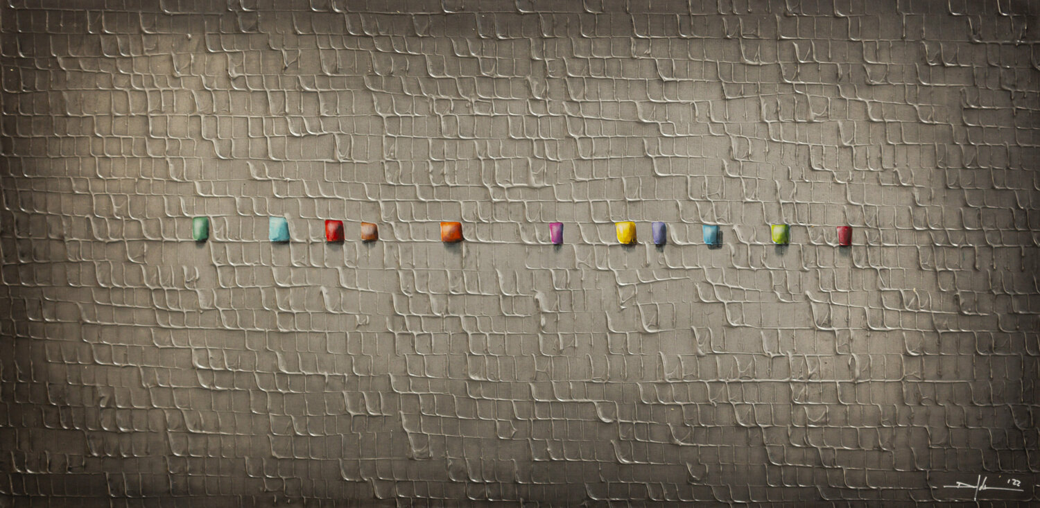 Serial Rectangles / 2022 / lightgrey / 120 x 60 cm / DS2E3 Danny Frede