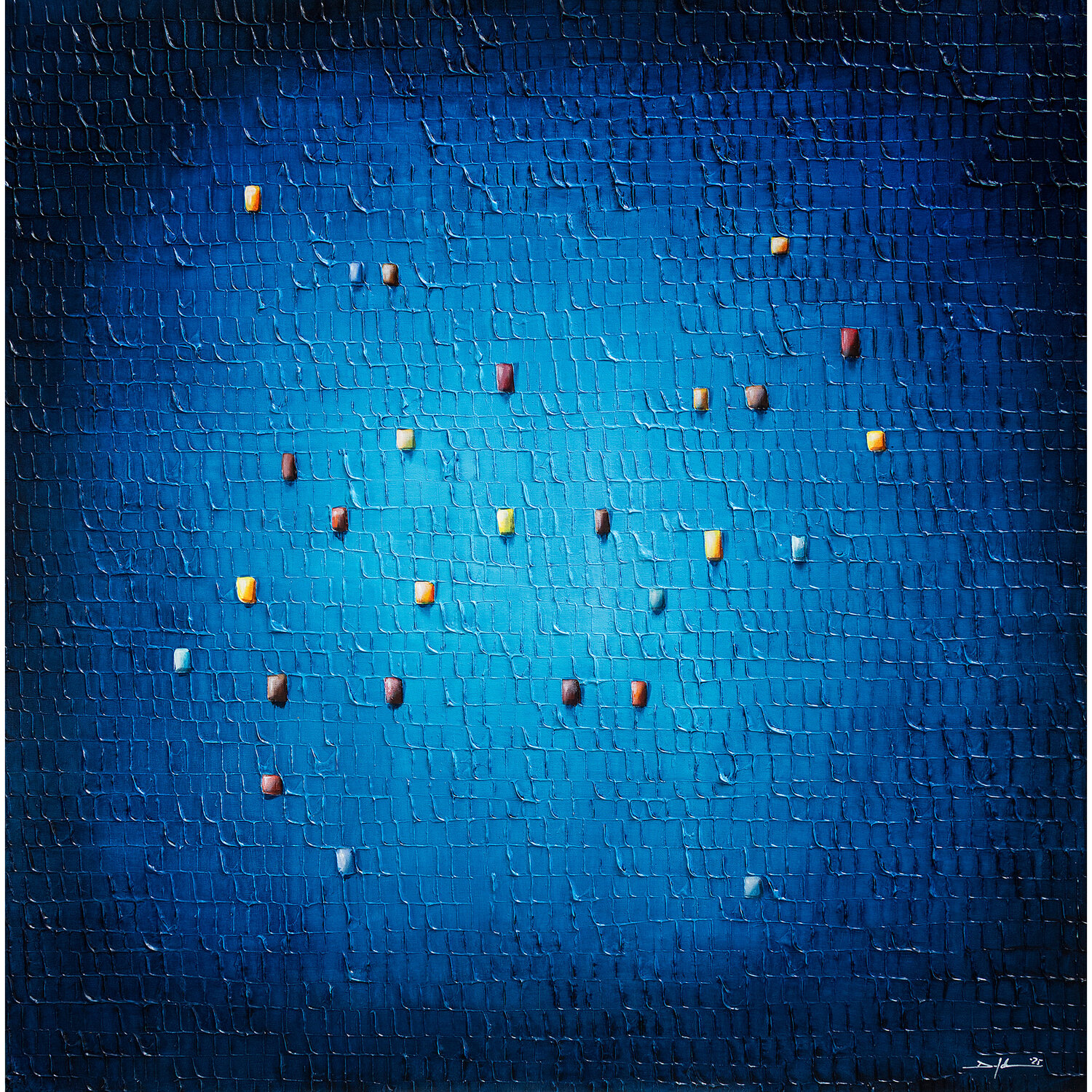 PIXELS / 2025 / blue / 120x120 / ZQTHW Danny Frede
