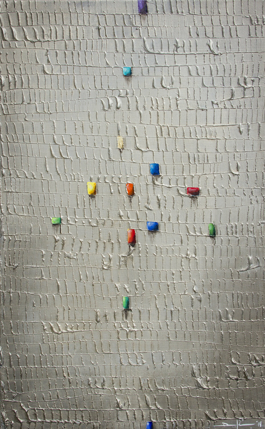 Serial Rectangles / 2019 / grey / 50x80 Danny Frede