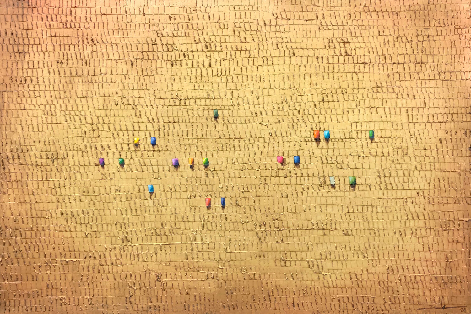 Serial Pixels / 2020 / gold / 180 x 120 Danny Frede