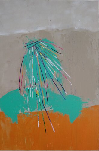 Les Indiennes 3 di Sophie André, Pittura in vendita su Singulart